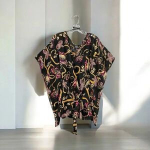 NWOT New Woman Design, Plus-Size Floral Tie-Front Blouse With Camisole, 1X 🎀